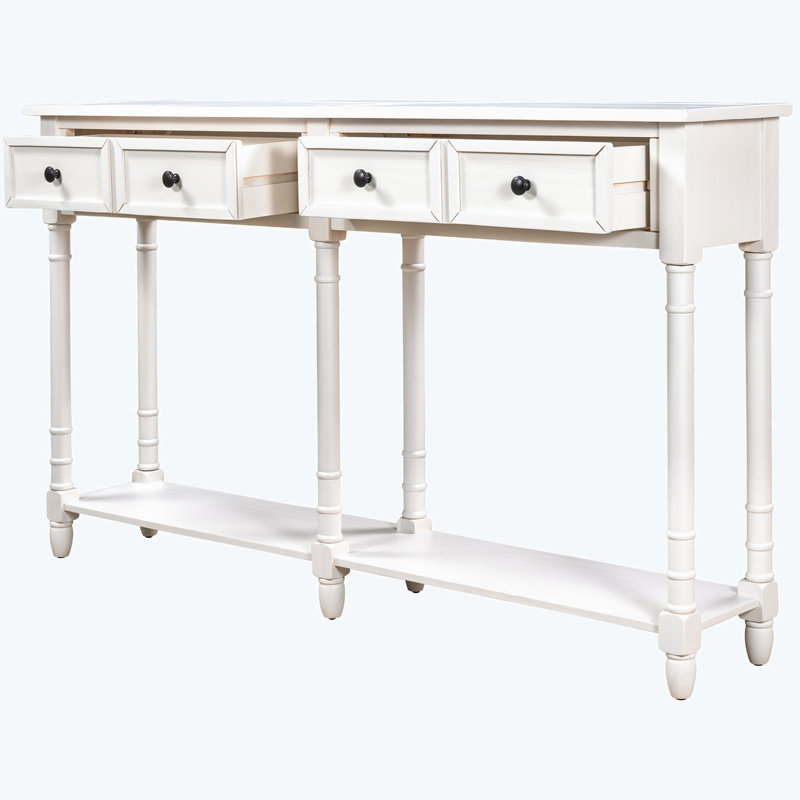 Albryna 58'' Console Table, Ivory