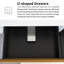 Meuble-lavabo mural 55 po avec plateau blanc uni