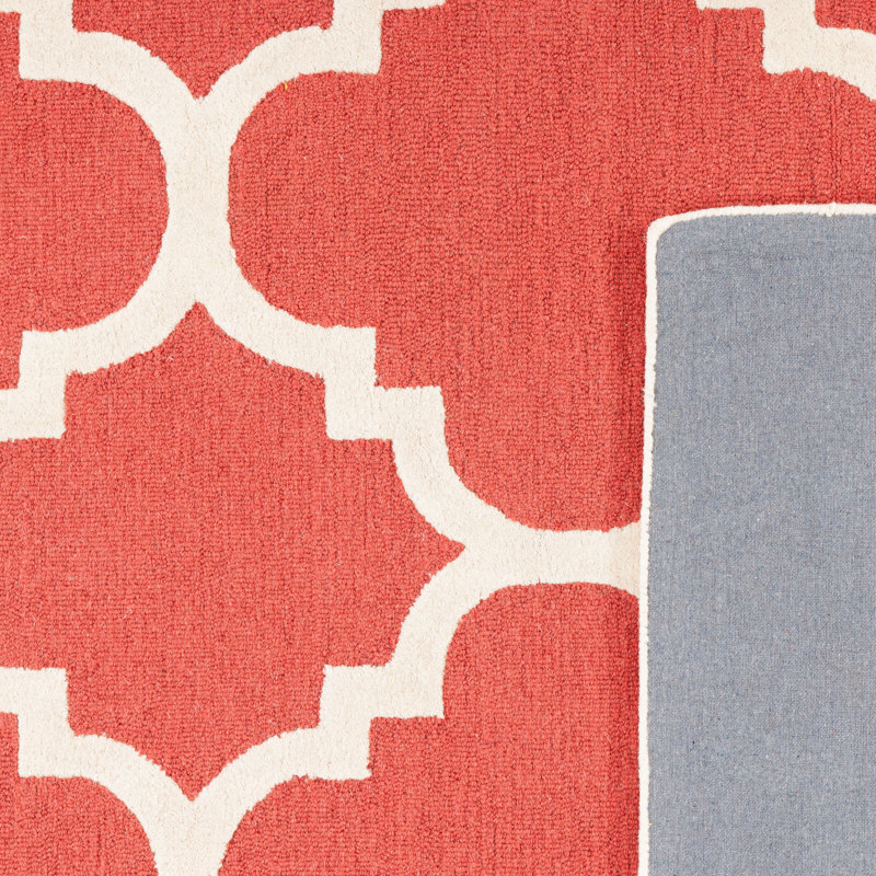 Cannen Hand Tufted Wool Geometric Rug, Rectangle 9' x 12'