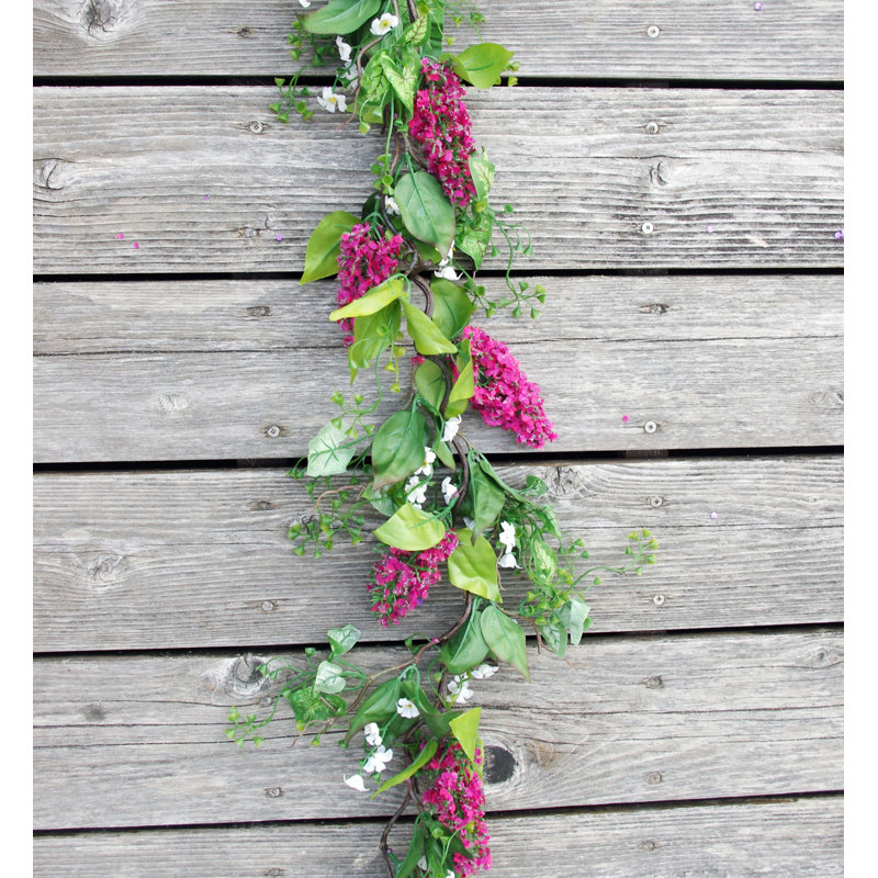 67'' in. Faux Garland, Magenta