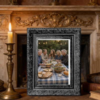 Antique Gold 3 PCS 8" x 10" Tabletop Picture Frame with Easy Photo Change