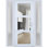 Porte d'entrée extérieure prémontée en fibre de verre, verre clair transparent, Manux 8555, noir mat, 2 fenêtres latérales extérieures. Portes pour bureaux, commerces et habitations, entrée, patio, garage - L 12+36+12 x H 80 - Ouverture à droite vers l'intérieur