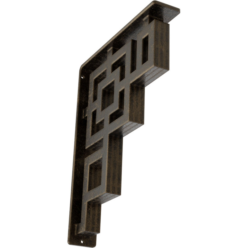 Support en fer forgé Eris, Or pâle antique, H 12 po x l 2 po x P 10 po