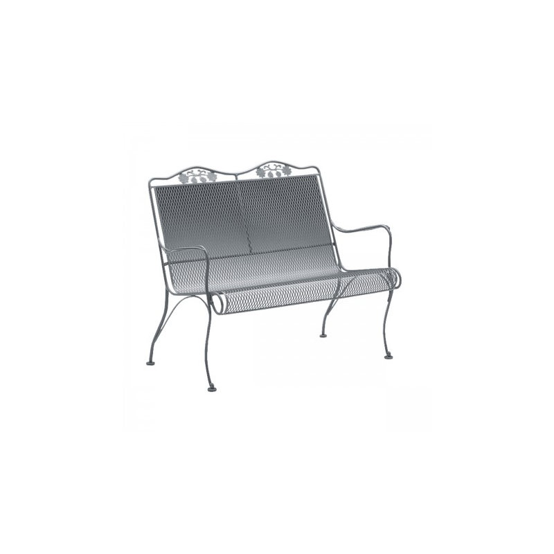 Briarwood Outdoor Bench, Textured Black