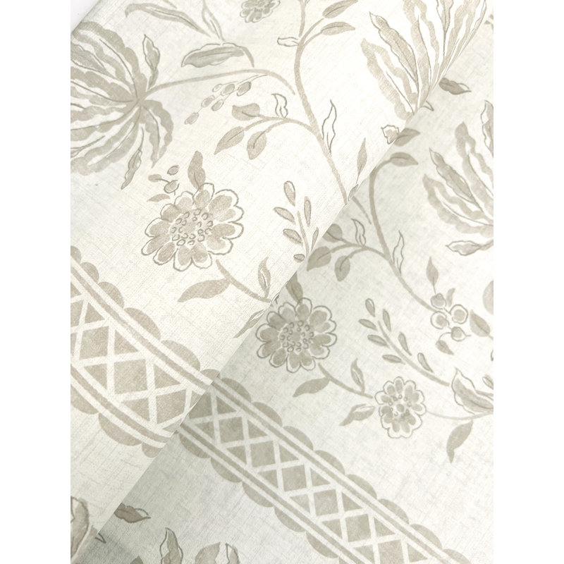 Papier peint à rayures Edgemoor Jacobean, Gris