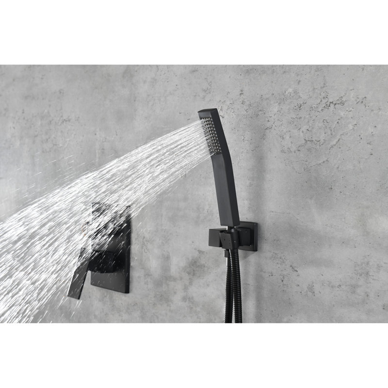 12" Rain Shower Head Wall Mount Matte Black - Self-Cleaning Nozzle For Luxurious Shower, Compatible With All Standard Arms, Complies American Pipe Connection Protocols And Bath Experience, Works