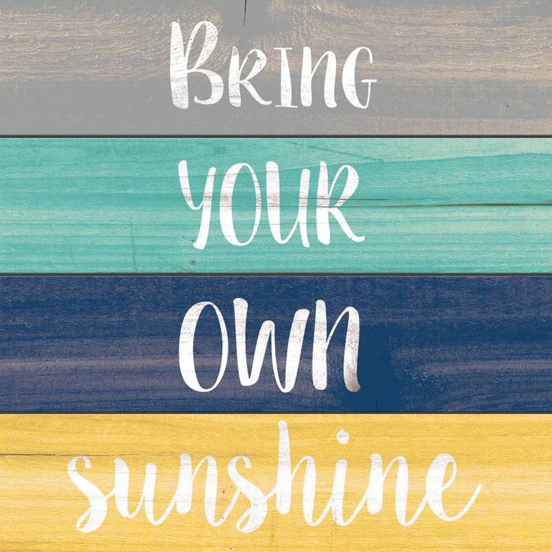 Bring Your Sunshine Pallet - Wrapped Canvas Print, 30cm H x 30cm W x 3.8cm D