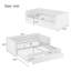 Structure de lit de jour extensible polyvalente rembourrée avec lit gigogne et rangement, idéale pour économiser de l'espace et une vie multifonctionnelle-987169696