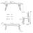 Creative solid wood rectangular dining table set-106326193