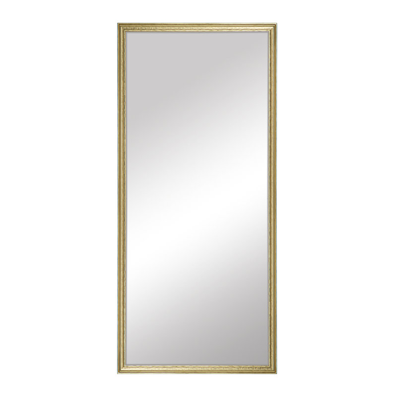 Cumberland Collection, Full Length Mirror, in a Gold Finish, Ideal Dressing Room Mirror, True Reflections Glass, Wood Frame,  Lean Against Wall or Wall-Mounted, 