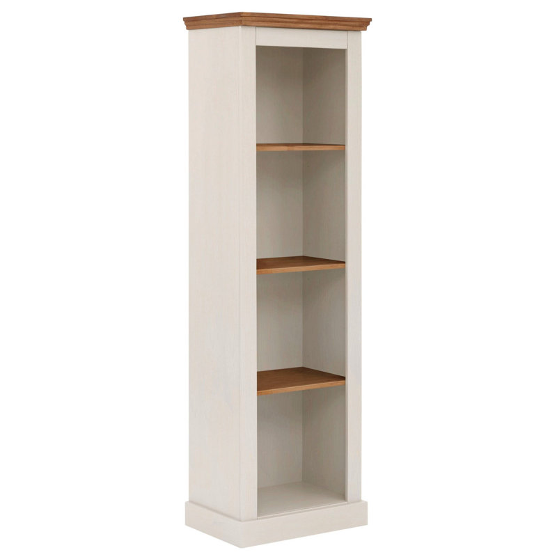 Addy 180cm H x 55cm W Standard Bookcase, White