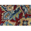 Tapis oriental rouge / beige en laine noué à la main 2 pi 9 po x 4 pi 2 po Madeeha