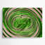 Art mural en métal vert Op Op 64