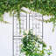 86.7" X 19.7" Rustproof Metal Garden Trellises 4, For Rose Bushes, Outdoor Flower Thriving, Black, Easy Assembly, Composition , Lift Up, To Assemble, Framework