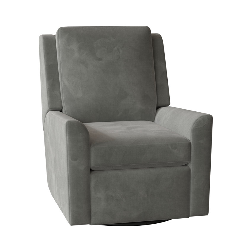 Hickory 31" Wide Standard Recliner, Manual, Swivel Glider, 9953 Pewter