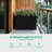 35.4" Metal Planter Box, Outdoor Privacy Trough with Drainage Holes & Adjustable Feet