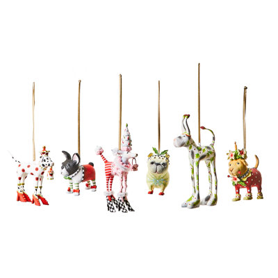 Patience Brewster Mini Dog Ornaments Set Of 6