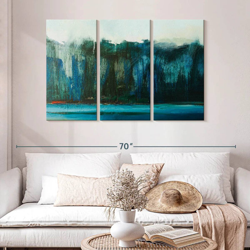 Avery Coastal Cliffs Abstract, 32" H x 50" W