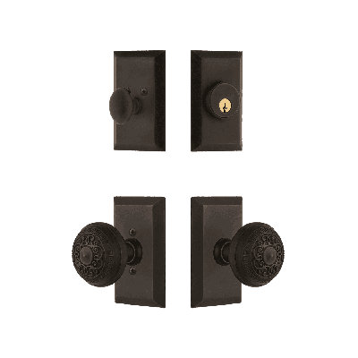 Nostalgic Warehouse Studio Entry Set with Egg & Dart Knob
