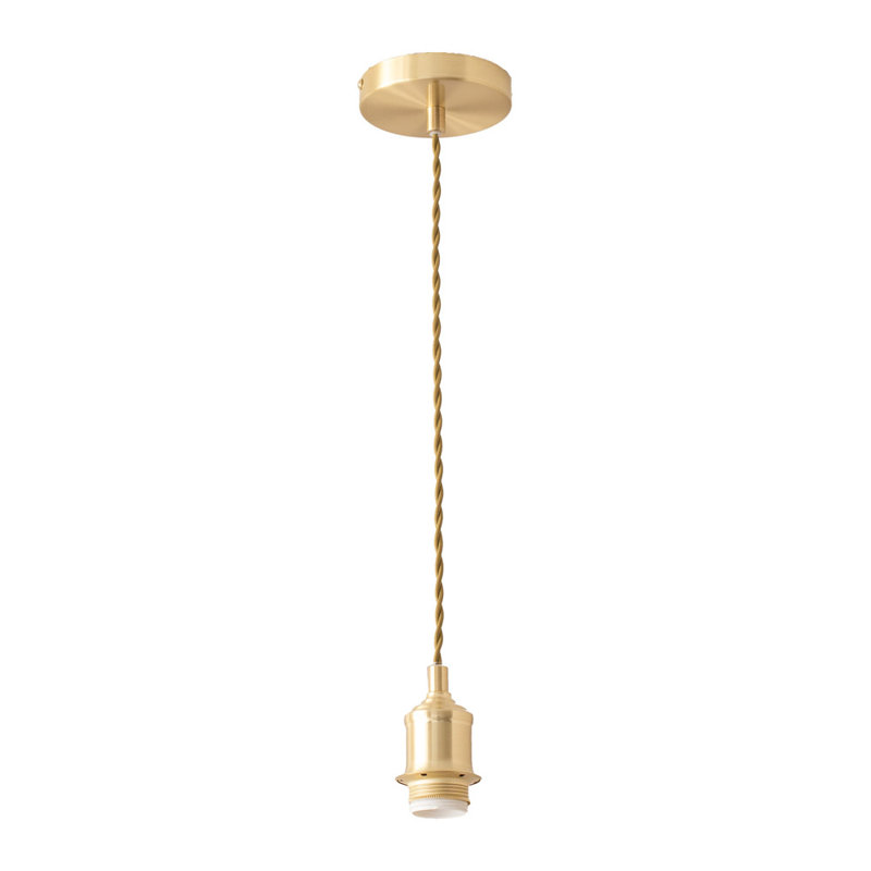 1 - Light Pendant, Brushed Gold