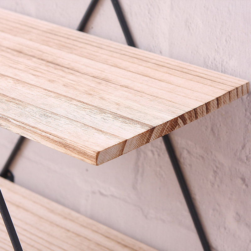 3 Piece Diamond Tiered Shelf with Live Edge
