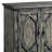 Rustic Gray Finish Console Cabinet