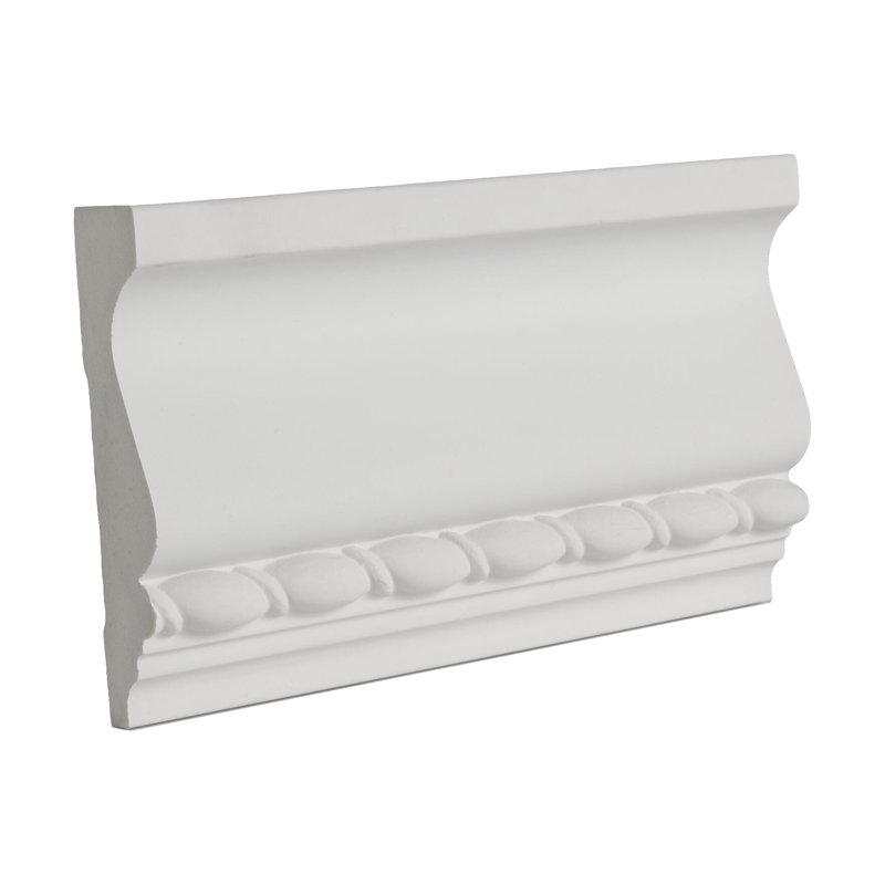 Échantillon de moulure à panneau en polyuréthane à ruban long 7/8 po x 3 à 5/8 po x 6 po