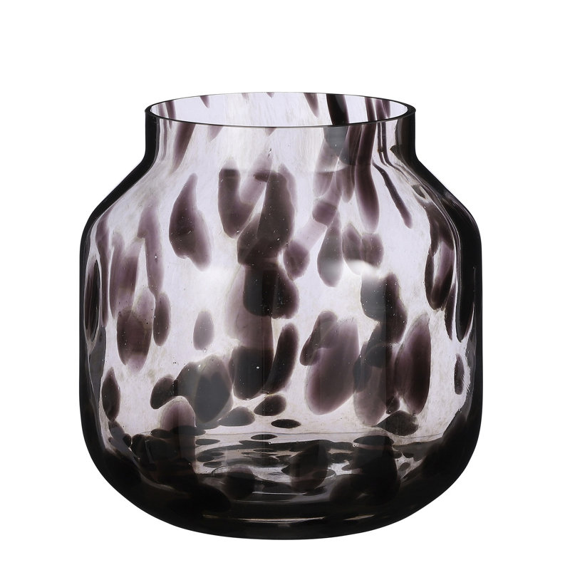 Vase de table Goldia, H 8,85 po x l 8,25 po x P 8,25 po, Mauve