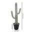 Grand cactus artificiel Saguaro en pot noir, cactus artificiel réaliste pour décoration intérieure moderne