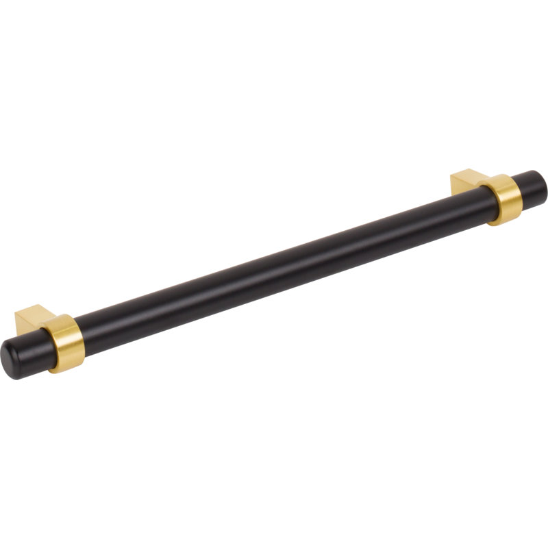 Key Grande Bar / Handle Pull, Matte Black/Brushed Gold