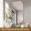 Miroir de salle de bain Minuette Cadre en acier inoxydable-897139983-908468817