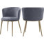 Chaise en velours Skylar