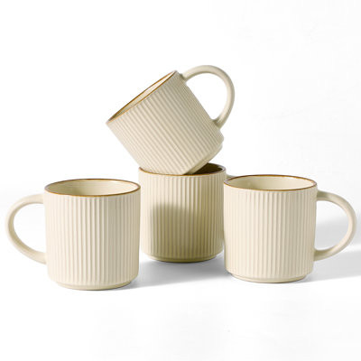 12 Oz Coffee Mugs, Set Of 4