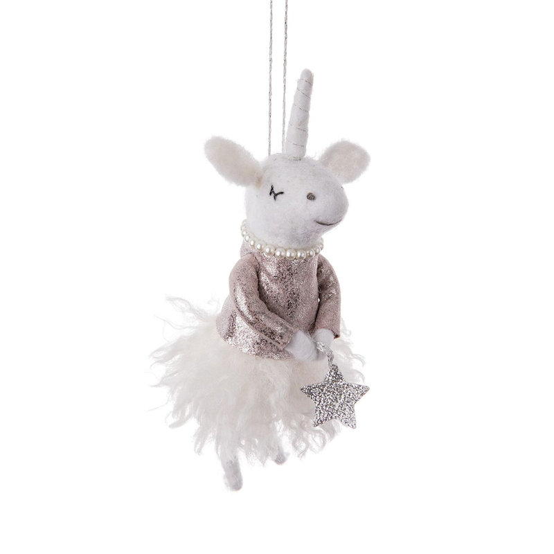 Ornement suspendu princesse licorne