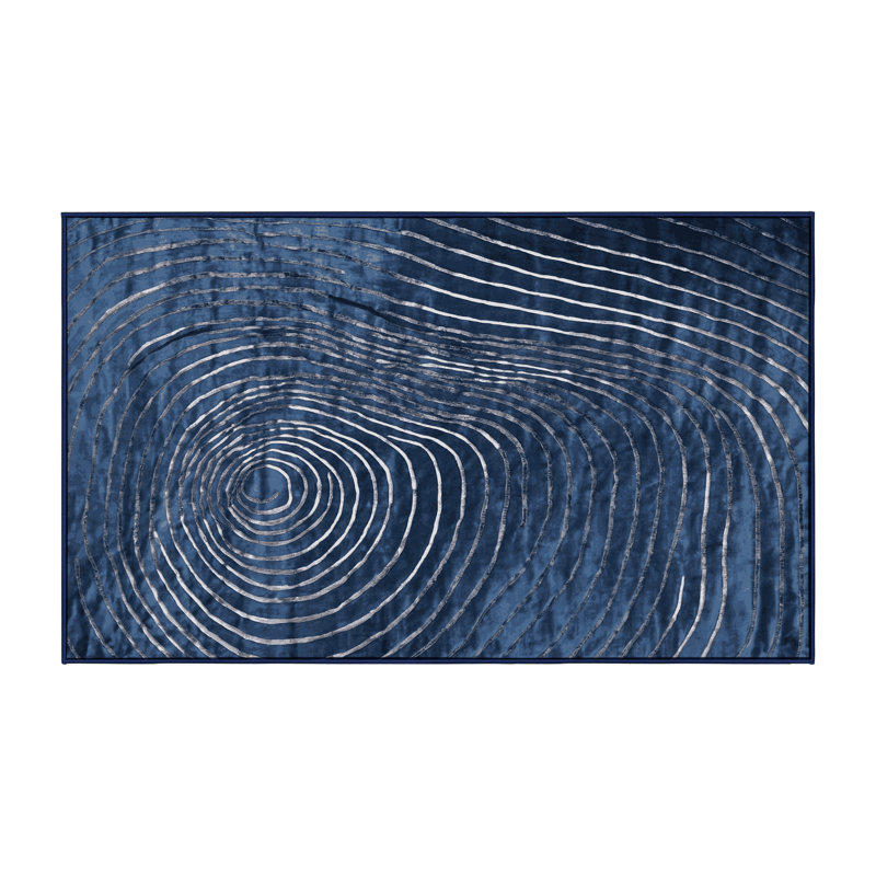 Machine Washable Gray Area Rug, Rectangle 6' x 9'