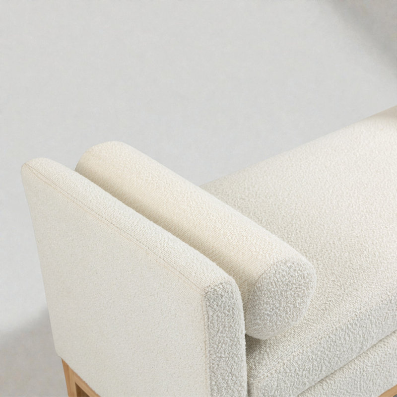 Banc rembourré de 54 po avec coussins