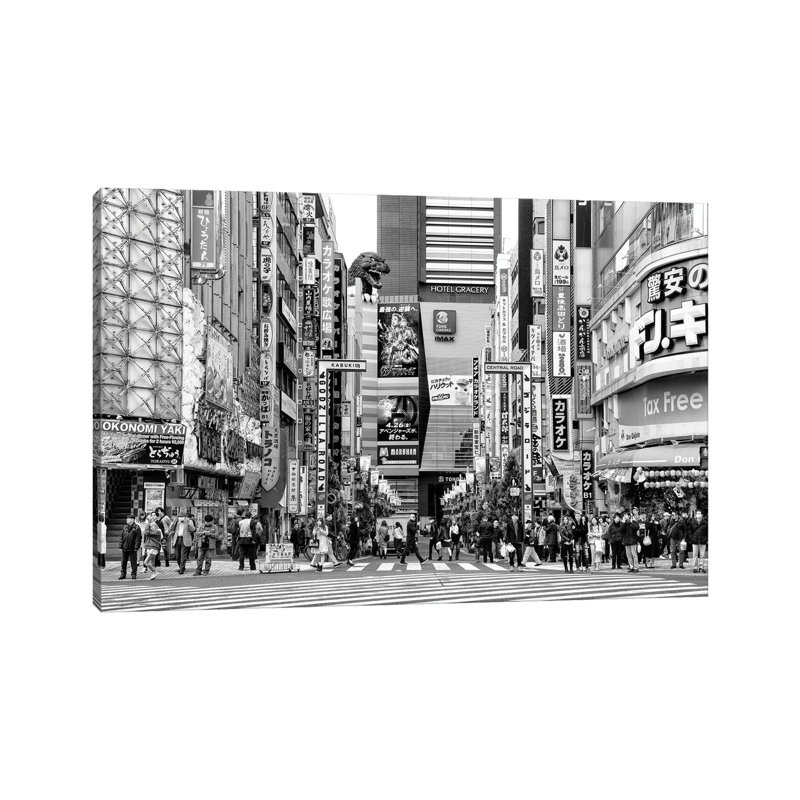 Godzilla Road by Philippe Hugonnard - Wrapped Canvas Print, 101.6 cm H x 66.04 cm W x 1.91 cm D