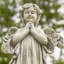 Statue de jardin enfant ange priant Magneisum-1635670225