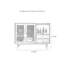 Buffet Simplicity avec portes en verre