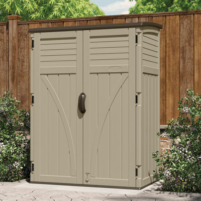 Suncast 53 in. W x 32.5 in. D Resin Vertical Tool Shed
