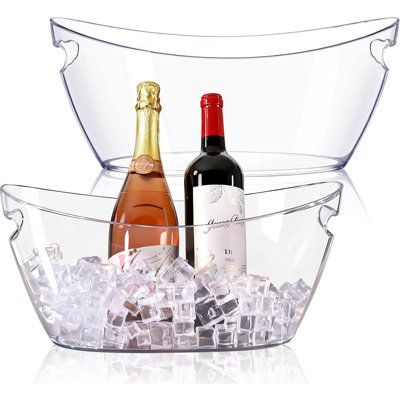 Ice Buckets for Parties, 2pcs Acrylic Champagne Beverage