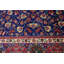 Tapis oriental rétro vintage mauve-bleu marine 10 x 13