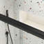 Porte de douche de salle de bain moderne noire coulissante Effortless