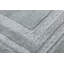 Tapis gris en polyester fabriqué à la main-1401560178