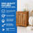 EcoDecors Storage Hamper Standard Solid Teak Deck Box-48826021-48826018