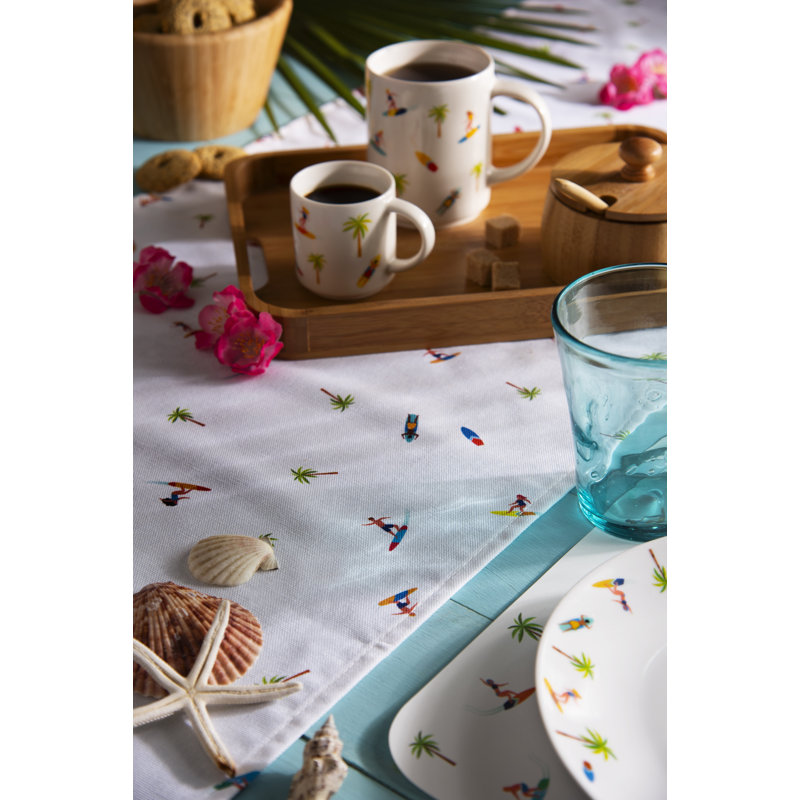 Excelsa table runner Honolulu cotton 70x50 cm multicolor