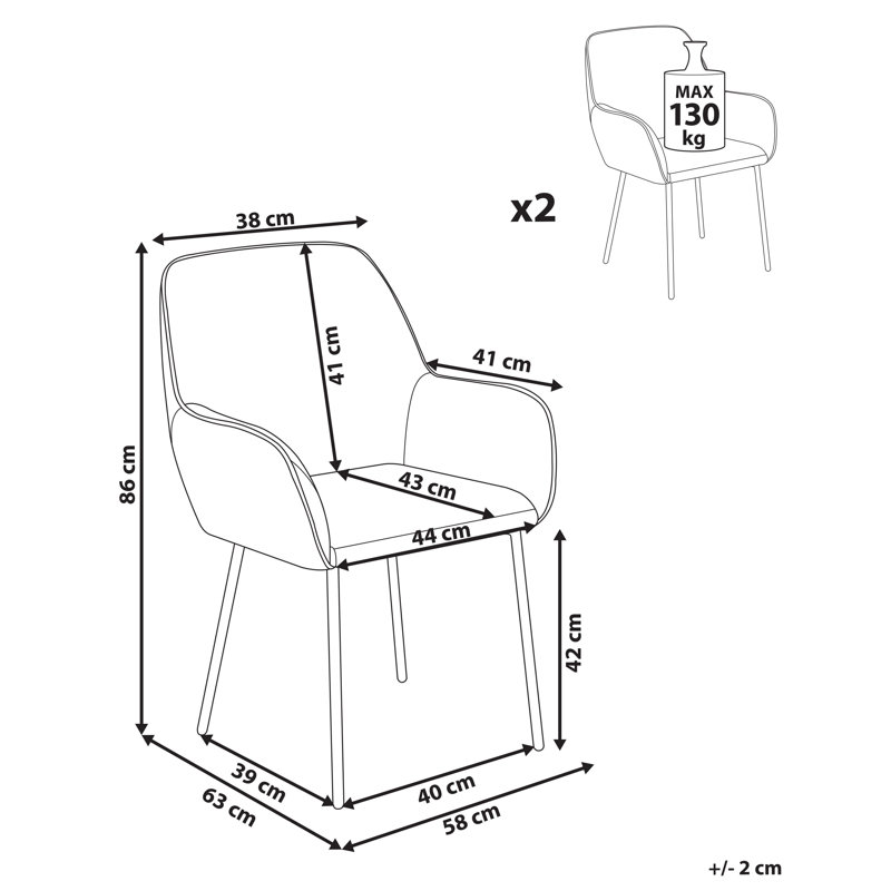 Adgie 48cm H Upholstered Metal Spindle Side Chair, White