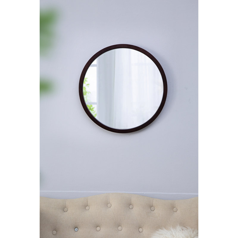 Miroir mural, 19,35 po x 19,76 po, Brun