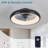 LED Ceiling Fan Light – Dimmable & Adjustable Color Temperature, APP & Remote Control, Modern Smart Ceiling Fan (Silent/6-Speed/Reversible/DC Motor)