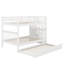 Lit double superposé au dessus d'un lit double avec lit gigogne-947012947